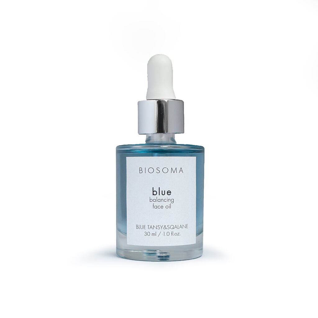 balancing blue oil with blue tansy verdure