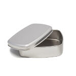 Closable aluminum soap dish #zerowaste